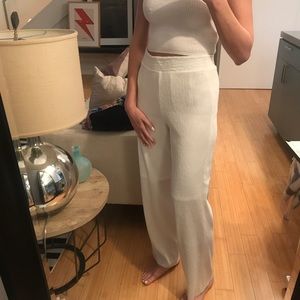 White Crepe Zara pants